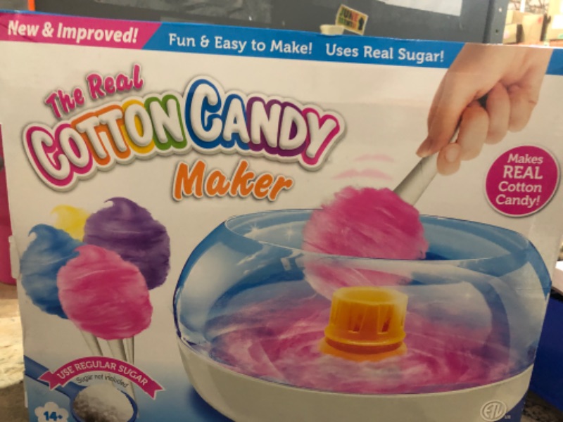 Photo 1 of (for parts) Cra-Z-Art Cotton Candy Maker, DIY Homemade Real Cotton Candy Machine for Kids, Comes with Paper Cones, and Measuring Spoons