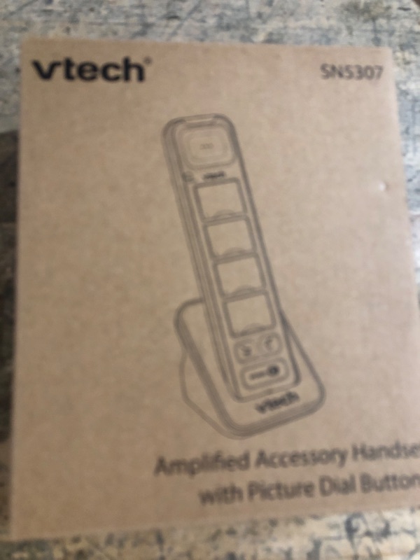 Photo 1 of VTech SN5307 Amplified Photo DIAL Accessory Handset with Big Buttons & Large Display for SN5127 & SN5147 Senior Phone Systems, Photo Dial Handset, Cordless Phone System