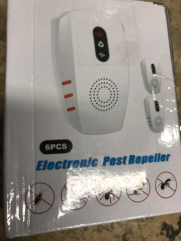 Photo 1 of 2025 Upgraded Ultrasonic Pest Repellent Indoor Insect Repeller, Pest Control, Repellent Roach, Mouse, Bugs, Mosquito, Mice, Spider, Ant, Rodent Repellent Ultrasonic Plug in, 3 Mode Switching, 6 Packs