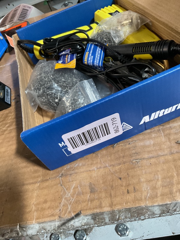 Photo 1 of ***(MISSING PARTS)***Allturn Plastic Welder,Plastic Welding Kit 3 in 1,Plastic Repair Welder Kit,1000pcs Plastic Welding Staples,Plastic Welding Rods Kit,Repair for Most Thermoset Plastics,Yellow