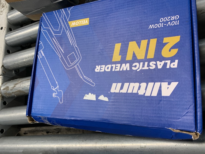 Photo 1 of ***(MISSING PARTS)***Allturn Plastic Welder,Plastic Welding Kit 3 in 1,Plastic Repair Welder Kit,1000pcs Plastic Welding Staples,Plastic Welding Rods Kit,Repair for Most Thermoset Plastics,Yellow