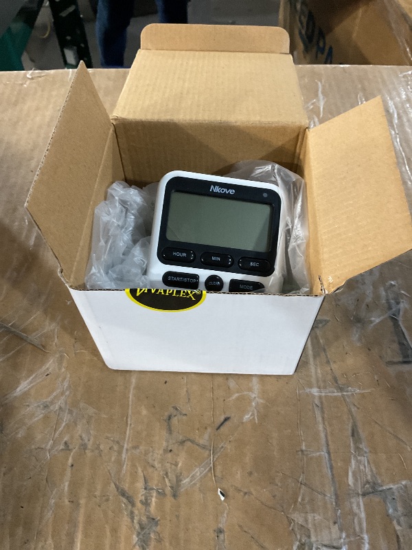 Photo 1 of NKOVE Digital Kitchen Timer 24 Hour Clock and Alarm Function with Silent or Alarm Manual Switching Count UP or Down and Memory Function for Cooking, Baking, Meeting
