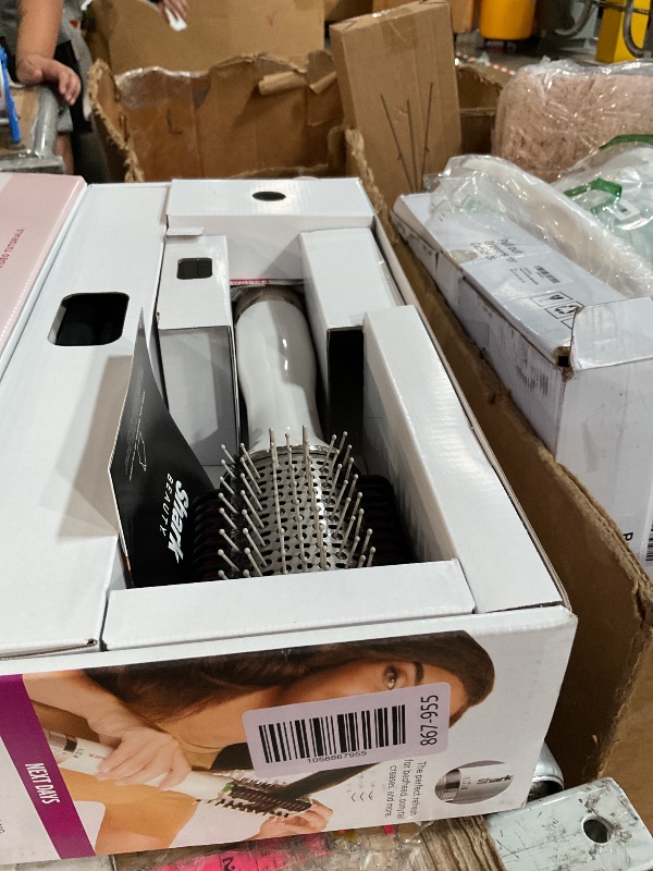 Photo 1 of (used)(see images) Shark HT212 SmoothStyle Heated Comb + Blow Dryer Brush with Heat Resistant Storage Bag, Dual Mode, for All Hair Types, Silk