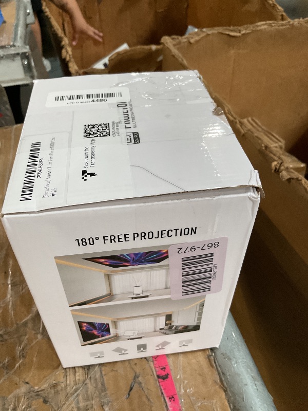 Photo 1 of ?Electric Focus?Magcubic Mini Projector 4K Support, Portable Projector with WiFi 6 and Bluetooth 5.4, Smart Proyector, 5W Soundbase Speaker, 180° Rotation for Home Theater HY300 Ultra