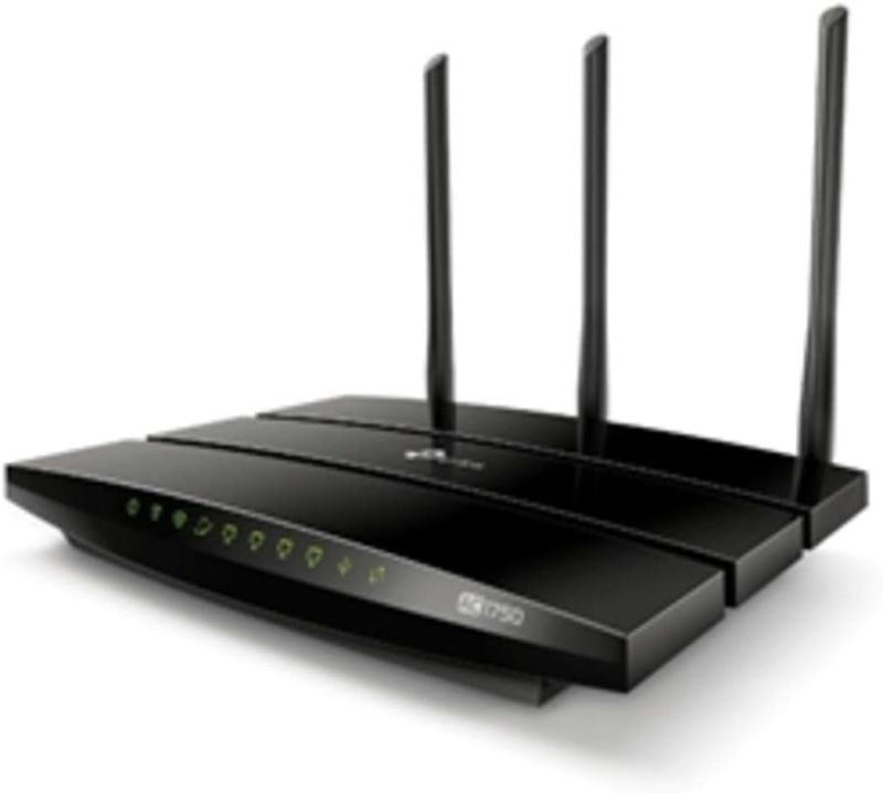 Photo 1 of (BAGGED) (USED/FAIR) TP-Link Archer AC1750 WiFi Router - Dualband Gigabit, Qualcomm inside, Works with Alexa(A7), Black