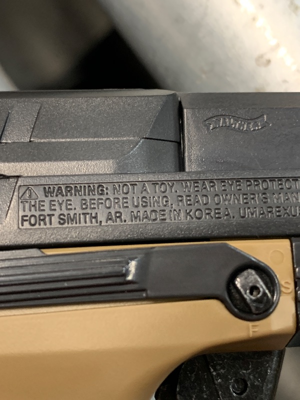 Photo 1 of (used)(see all images) walther ppq spring airsoft pistol, dark earth brown(Airsoft Gun)
