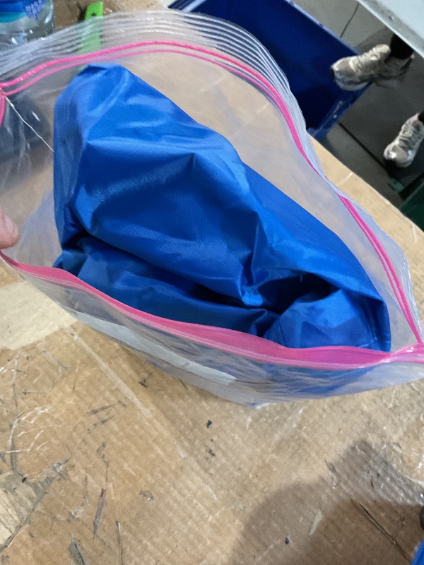 Photo 1 of Birodeko Canopy Replacement Top Only, Waterproof Pop-Up Canopy Tent Top Cover with Ropes, Instant Canopy Top Sunshade Silver Coated for Outdoor Garden Patio Camping (Royal Blue, 8x8FT)