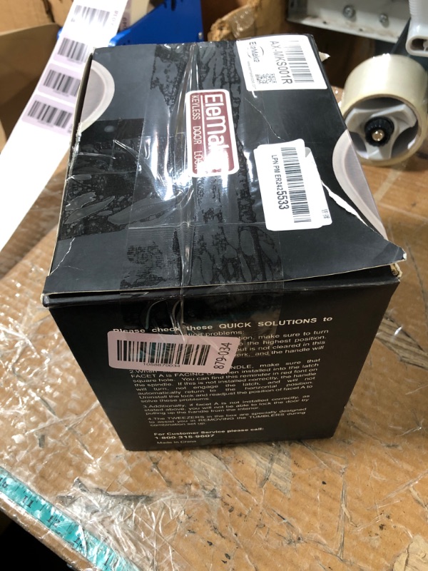 Photo 1 of Elemake Keypad Door Lock, Keyless Entry Door Lock Mechanical Lock with Keypad, Combination Code Locks with Handle, Right Handed Door Lever, Stainless Steel 304 - NOT a Deadbolt