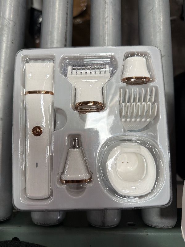 Photo 1 of ***SEE NOTES***
Electric Bikini Trimmer for Women - 4 in 1 Electric Razors for Women, Waterproof Pubic Hair Trimmers and Facial Hair Remover, Replaceable Shaver & Nose Hair Trimmer, Rechargeable Women's Grooming Kit