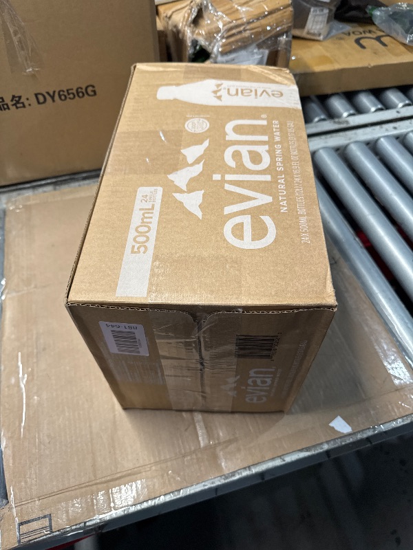 Photo 1 of (unopened) evian Natural Spring Water, PH Balanced with Natural Electrolytes, 16.9fl oz./500mL Bottles (pack of 24)