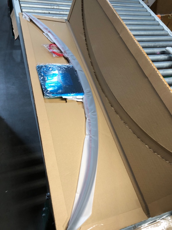 Photo 1 of (USED/FAIR) Real Carbon Fiber Rear Spoiler with Center Console Wrap Cover Kit Screen Protector Frame Compatible for 2021-2024 Tesla Model Y Matte Black (Set of 3)