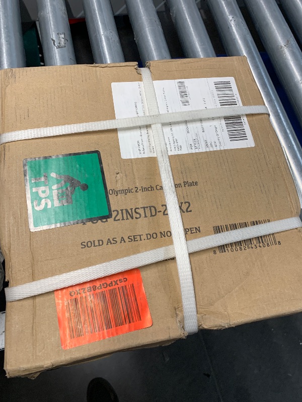 Photo 1 of ***FACTORY SEALED***BalanceFrom Powergainz Olympic 2-Inch Cast Iron Plate Weight Plate for Strength Training and Weightlifting, Black POG-2INSTD-25X2