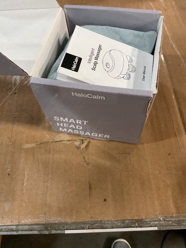 Photo 1 of (missing charging cable) HaloCalm Rechargeable Electric Scalp Massager for Scalp Relaxation - 3D Kneading & Vibration Head Massager 