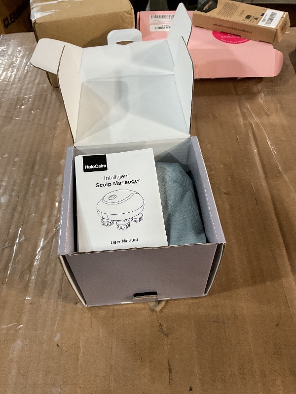 Photo 1 of (missing charging cable) HaloCalm Rechargeable Electric Scalp Massager for Scalp Relaxation - 3D Kneading & Vibration Head Massager 
