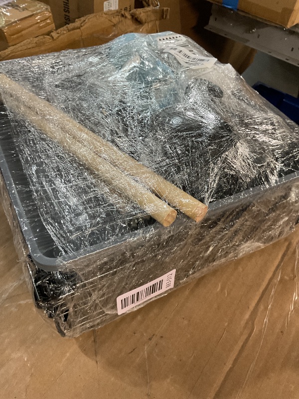 Photo 1 of (used)(incomplete) VISCOO 46-Inch Bird Cage, with Wooden Perches, Metal Parakeet Cage with Slide-Out Tray, Water Bottle