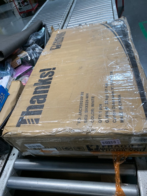 Photo 1 of (used)(see all images) Shintenchi Kitchen Island cart with Storage, Portable Bar Cabinet on Wheels, Rolling Microwave Cart Side Table with Workstation 