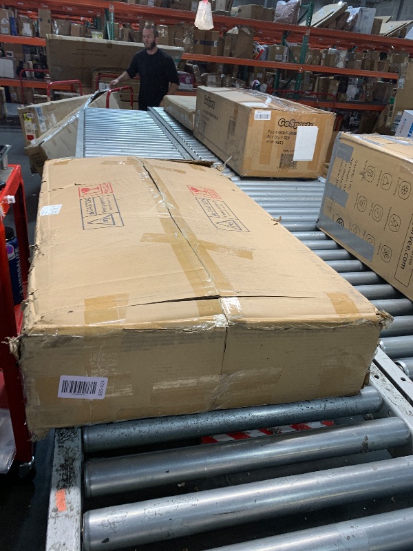 Photo 1 of (PARTIAL SET) (UNTESTED) Homesflex Vanity Desk with Mirror and LED Lights, 43'' W Makeup Vanity Desk with Power Outlet, 3 Color Modes, 7 Drawers Vanity Table with Chair, Dressing Table for Bedroom, Dressing Room (White)