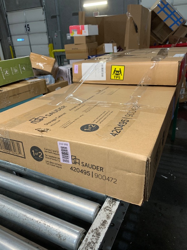 Photo 1 of  (2 box set) Sauder Select Multipurpose Bedroom Armoire Wardrobe Closet Pantry Storage Cabinet with Storage Drawers and Hanging Rail, in Soft White finish