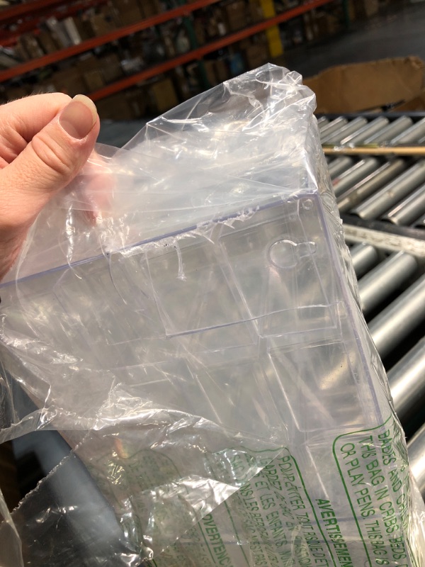 Photo 1 of ***DAMAGED - SEE NOTES/PICTURES*** YOUEON 2 Pack Mini Desk Organizer with 12 Removable Drawers, Clear Plastic Desktop Drawer Organizer, Desk Craft Storage Box for DIY Crafts, Art Supply, Office, Cosmetic, Jewelry