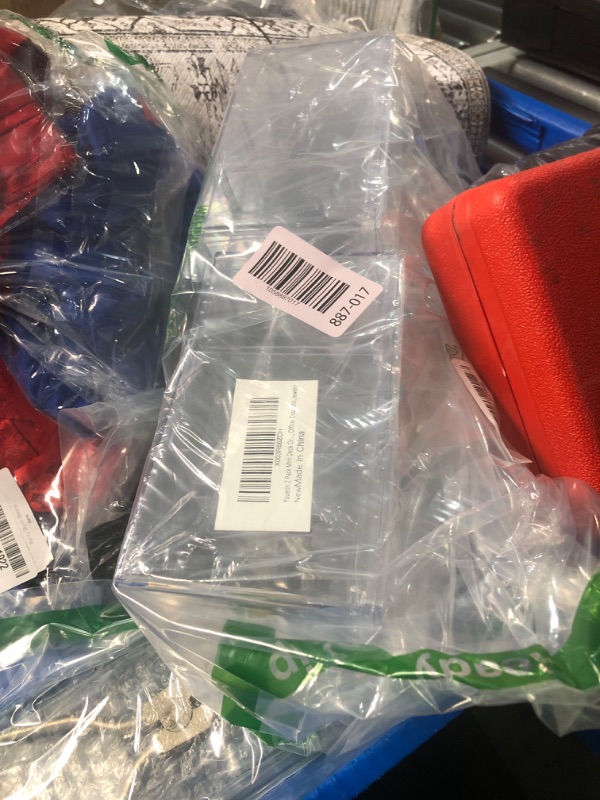 Photo 1 of ***DAMAGED - SEE NOTES/PICTURES*** YOUEON 2 Pack Mini Desk Organizer with 12 Removable Drawers, Clear Plastic Desktop Drawer Organizer, Desk Craft Storage Box for DIY Crafts, Art Supply, Office, Cosmetic, Jewelry