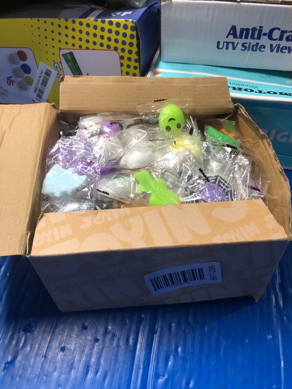 Photo 1 of (missing some pieces) JOYIN 100 Pcs Halloween Mochi Squishy Toys for Kids Gift, Halloween Kawaii Sensory Stress Relief Toys for Halloween Party Favors Decor