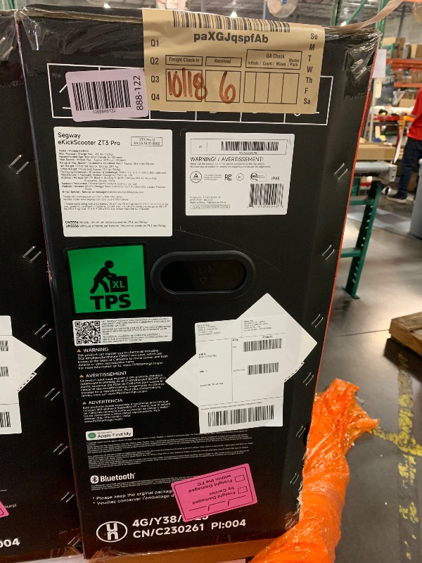 Photo 1 of ***FACTORY SEALED***Segway ZT3 Pro Electric Scooter, Up to 24.9 MPH, 43.5-Mile Range, Dual Suspension, Flash Charge, 1600W Peak Motor, Off-Road Scooter for Adults UL Certified (UL2272/2271)
***TRUCK/TRAILER PICKUP ONLY*** 
***FACTORY SEALED***