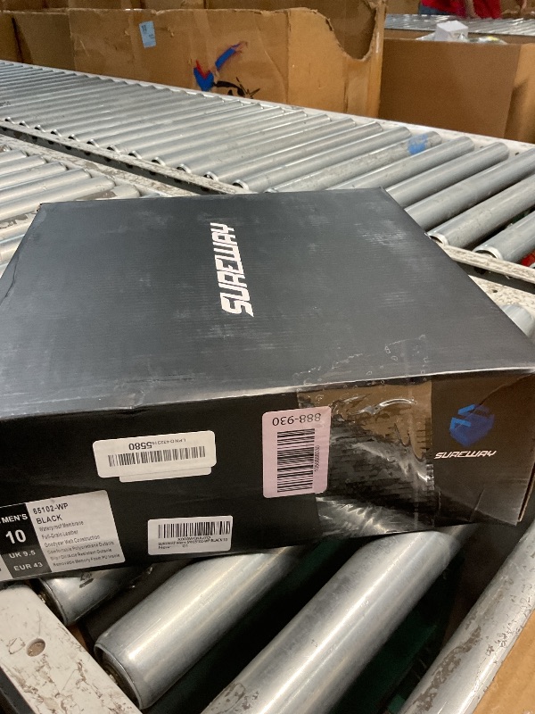 Photo 1 of **DIRTY** SUREWAY Mens 10 in Soft/Steel Toe Waterproof Wellington Boot,Heavy Duty Pull On Work Boots for Men,Full Grain Leather,Goodyear Welted,Superior Slip Resistant,Waterproof Soft Toe Black,Size 10