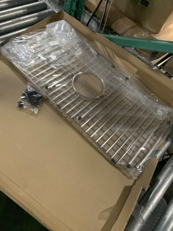 Photo 1 of (USED/FAIR) Serene Valley Sink Grid 26-13/16" x 13-3/8", Centered Drain with Corner Radius 3", NDG2613C