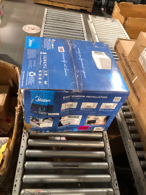 Photo 1 of Midea 8,000 BTU U Shaped Smart Inverter Window Air Conditioner - Cools 350 Sq Ft, Ultra Quiet with Open Window Flexibility - Alexa/Google Assistant Compatible - 35% Energy Savings, Remote (Updated)