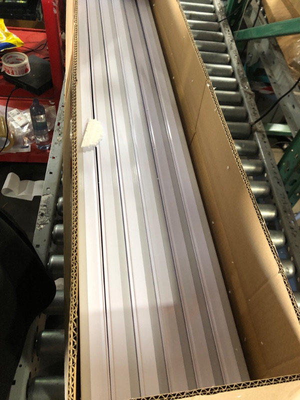 Photo 1 of (partial set) FERUERW Hexagon Garage Lights with Rectangle Frame, High Brightness 672W 86400LM 6500K, 14 Hex Grid for Garage, Shop, Basement, Car Detailing Shop etc. with Mounting Clip
