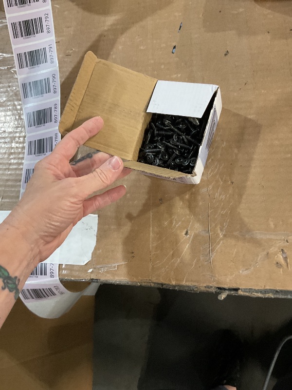 Photo 1 of (200 pcs) Wensilon #10×1” for Sheet Metal Self-Tapping Screws 410 Black Stainless Steel Truss Head High-Strength Quick Tapping