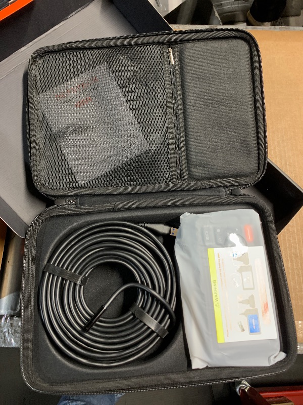 Photo 1 of 50FT Sewer Inspection Camera, DEPSTECH 1080P Dual Lens Endoscope with Lights, 5" IPS Screen Borescope Tool, Split Screen, IP67 Waterproof, 7.9mm Snake Scope Drain Camera for Wall Drain Pipe Automotive