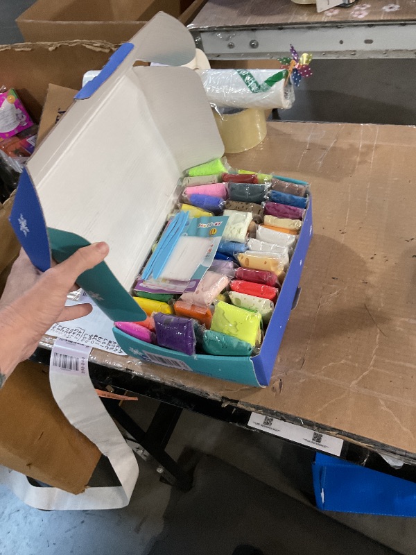 Photo 1 of (missing pieces) Air Dry Clay 102 Colors, Modeling Clay for Kids, DIY Model Magic Clay, Molding Clay Kit with Sculpting Tools, Non-Sticky Soft and Super Light, Arts and Crafts Gift for Boys Girls Kids