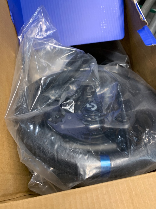 Photo 1 of ************NON-FUNCTIONAL, FOR PARTS ONLY************
Logitech G923 Racing Wheel and Pedals, TRUEFORCE up to 1000 Hz Force Feedback, Gaming Steering Wheel PS5, PS4, PC, Mac, Genuine Leather- Black