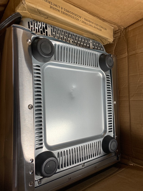Photo 1 of (see notes) ***parts only***Ninja Air Fryer & Toaster Oven | Foodi Series, XL Pro Air Oven Kitchen Countertop Convection | 10-in-1 Functions | Fits a 5-lb Chicken & Sheet Pan of Vegetables | 1800 Watts | Stainless Steel | DT201