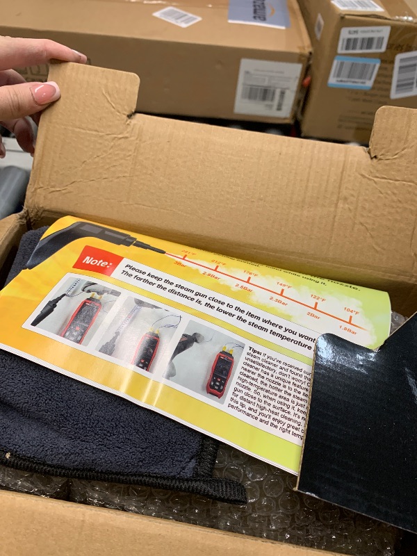 Photo 1 of **************MISSING SOME ACCESSORIES*************
 Steam Cleaner,15s Heat-Up,1.6L Tank,3-Level Adjustable Handle,2500W Steamer for Cleaning,Portable Steamer for Cleaning with 16PCS Accessories,Steam Cleaner for Home,Car,Dirt,Grease,Grout,Tile,Couch