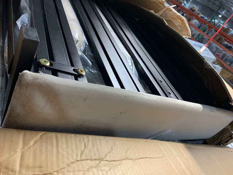 Photo 1 of ***(PARTS ONLY/ MISSING PARTS/ NON FUNCTIONAL)***3 in 1 Sleeper Sofa Couch Bed, Small Tufted Velvet Convertible Loveseat Futon Sofa w/Pullout Bed, Adjustable Backrest, Cylinder Pillows for Living Room Apartment, Easy to Assemble, Grey, 55.5"
