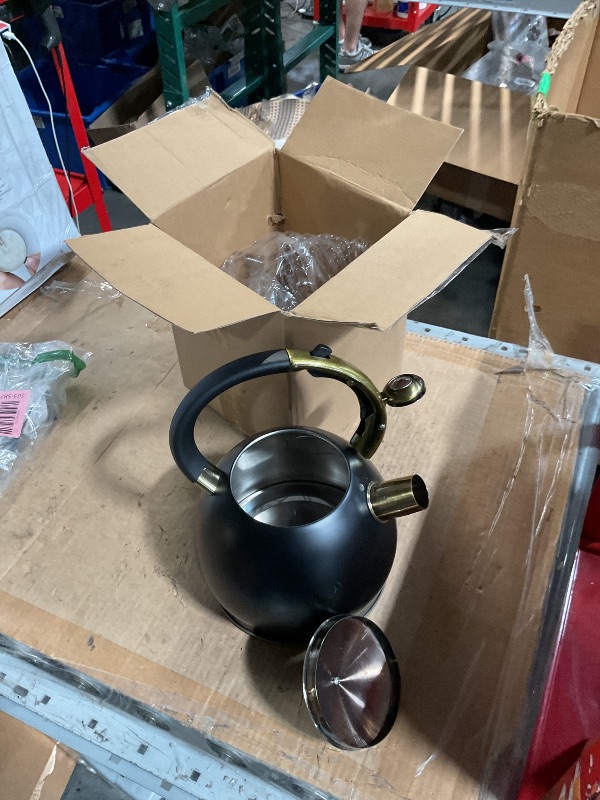 Photo 1 of (missing bolt) 3Quart Whistling Tea Kettle Classic Teapot Stainless Steel Teakettle with Cool Grip for Stovetop