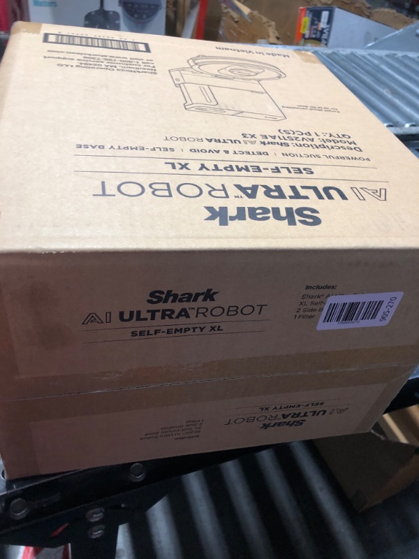 Photo 1 of ***FACTORY SEALED*** Shark AV2501AE AI Robot Vacuum with XL HEPA Self-Empty Base, Bagless, 60-Day Capacity, LIDAR Navigation, Perfect for Pet Hair, Compatible with Alexa, Wi-Fi Connected, Carpet & Hard Floor, Black
