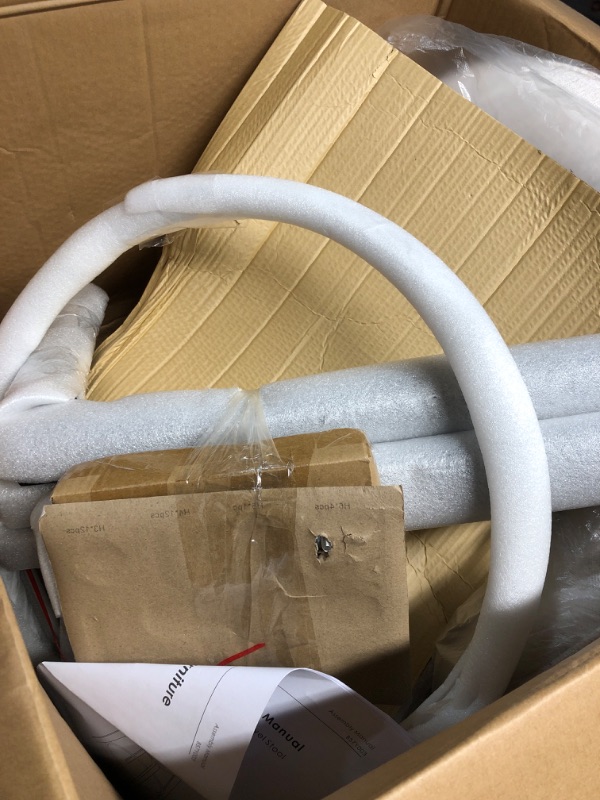 Photo 1 of ******************THIS IS ONLY 1 CHAIR*************
Counter Height Barstools 26 inch Upholstered Swivel Bar Stools with Back and Wood Legs for Kitchen Island,Set of 3,Beige Fabric