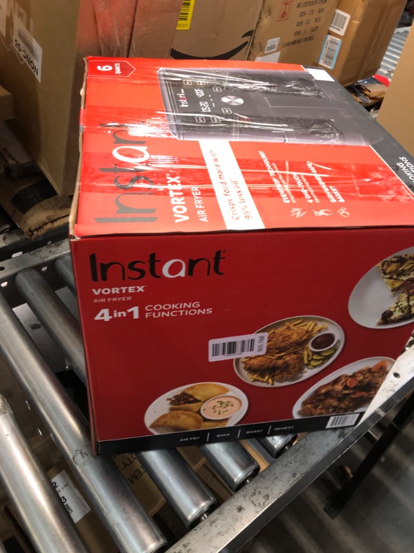 Photo 1 of (broken handle) Instant Pot Vortex 6QT XL Air Fryer, 4-in-1 Functions that Crisps, Roasts, Reheats, Bakes for Quick Easy Meals, 100+ In-App Recipes