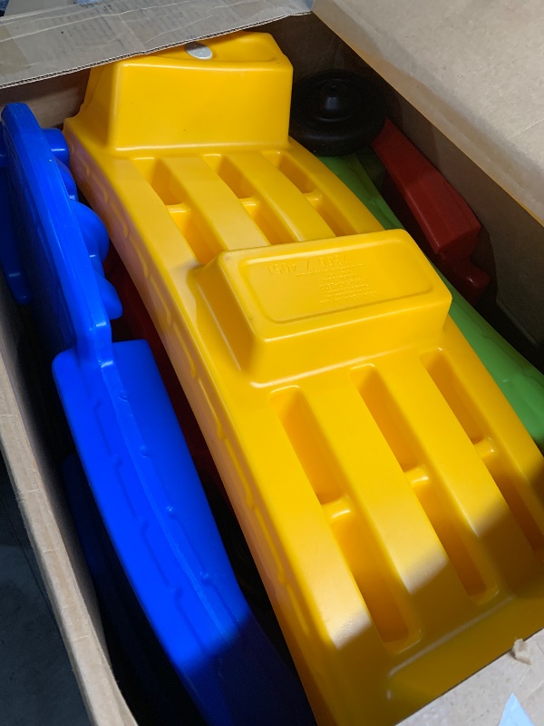 Photo 1 of (MISSING FOR PARTS/ VEHICLE INCLUDED) Step2 Up & Down Roller Coaster Kids Ride On Toy, Push Car, Indoor/Outdoor Playset, Made of Durable Plastic, Max Weight 50 lbs.
