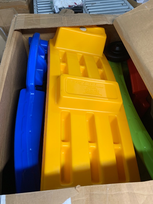 Photo 1 of (MISSING FOR PARTS/ VEHICLE INCLUDED) Step2 Up & Down Roller Coaster Kids Ride On Toy, Push Car, Indoor/Outdoor Playset, Made of Durable Plastic, Max Weight 50 lbs.