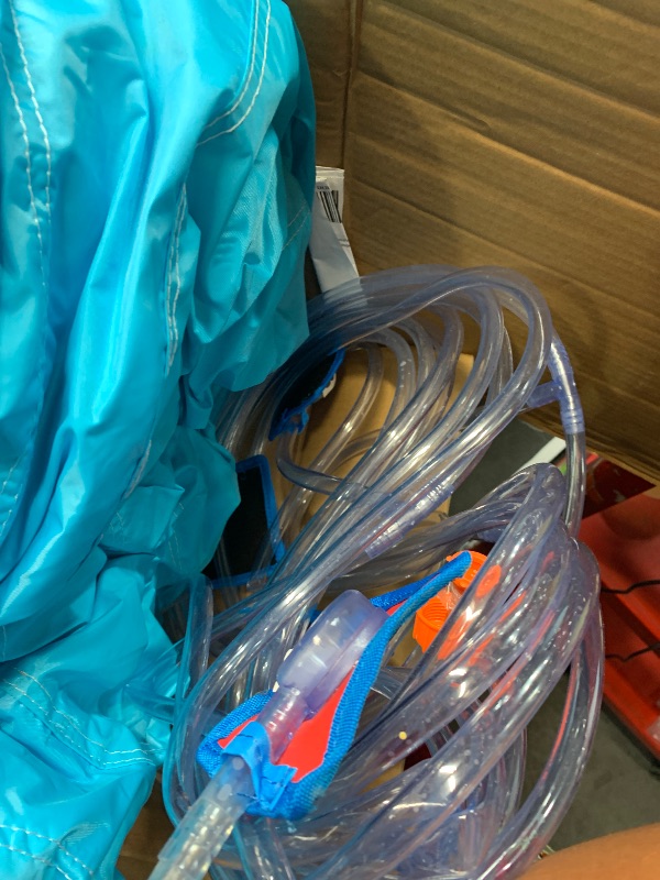Photo 1 of ***(PARTIAL SET/ NOT A COMPLETE SET)***WELLFUNTIME Inflatable Water Slide, Bounce House with Water Bucket, Deep Pool, Climbing Wall with Rope, Bouncy Castle with Air Blower