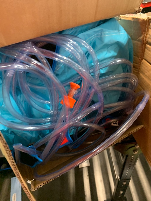 Photo 1 of ***(PARTIAL SET/ NOT A COMPLETE SET)***WELLFUNTIME Inflatable Water Slide, Bounce House with Water Bucket, Deep Pool, Climbing Wall with Rope, Bouncy Castle with Air Blower