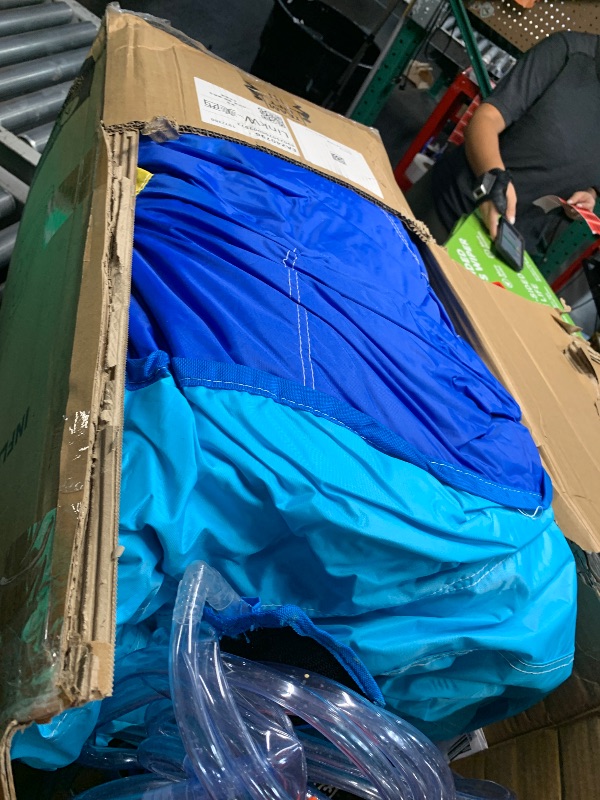 Photo 1 of ***(PARTIAL SET/ NOT A COMPLETE SET)***WELLFUNTIME Inflatable Water Slide, Bounce House with Water Bucket, Deep Pool, Climbing Wall with Rope, Bouncy Castle with Air Blower