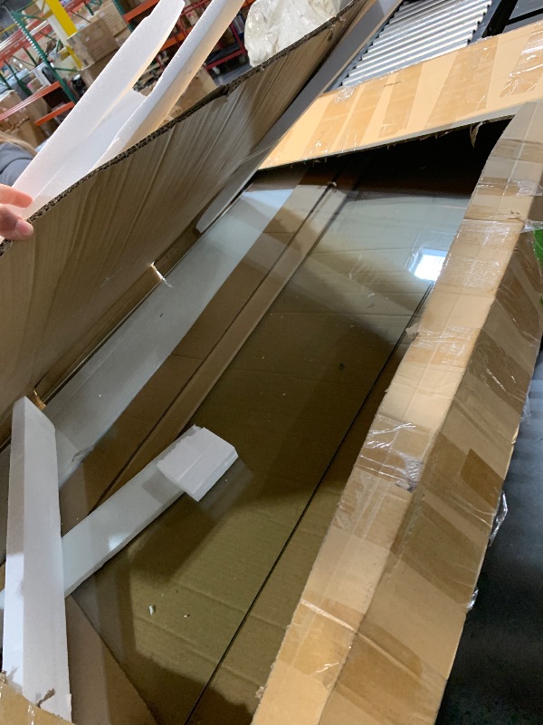 Photo 1 of ***(PARTS ONLY/ MISSING HARDWARE/ NON FUNCTIONAL)***DreamLine Infinity-Z 56-60 in. W x 72 in. H Semi-Frameless Sliding Shower Door, Clear Glass in Oil Rubbed Bronze, SHDR-0960720-06