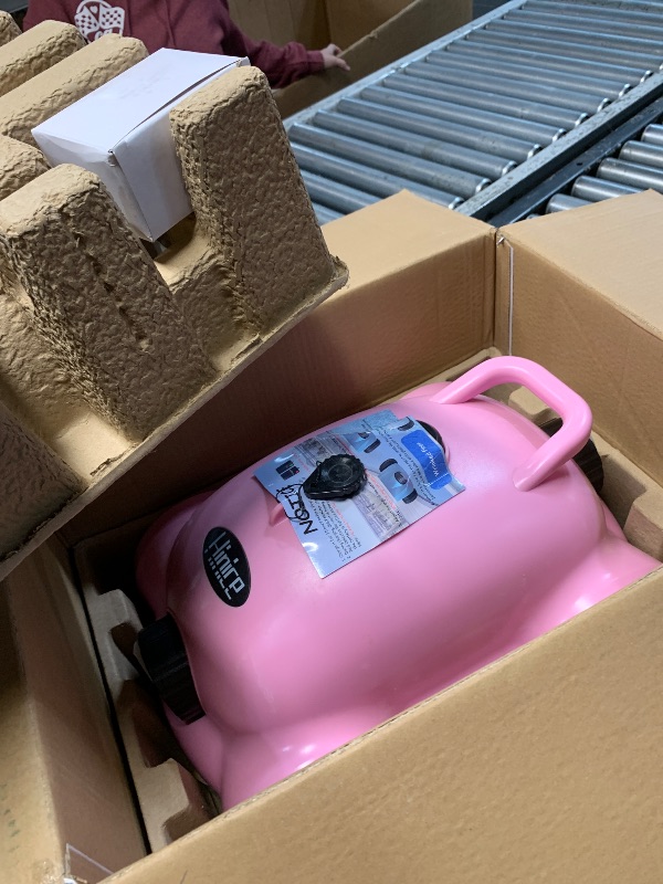 Photo 1 of (BRUSH IS DAMAGED) Hinice Cordless Robotic Pool Cleaner,Automatic Pool Vacuum Robot for In-Ground/Above Ground Pools,150 Min Runtime, IPX8 Waterproof, 2200 Sq Ft Coverage (Pink)