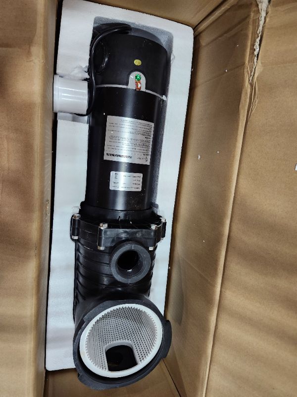 Photo 1 of *************MISSING THE CLEAR LID**************
LANCHEZ In/Above Ground Pool Pump, Self Primming (Dual Speed, 2 HP, 6600 GPH, 115V, 1.5" & 2" NPT Adapter, Strainer Basket)