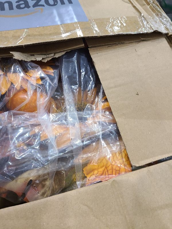 Photo 1 of 20 Inch Fall Wreaths for Front Door, Autumn Wreath with Pumpkins, Sunflowers, Pine Cones, Berries. Thanksgiving Harvest Front Door Wreath Decor, Farmhouse Outdoor Halloween Wreaths for Outside Indoor